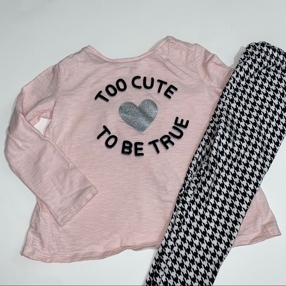 Pink long sleeve with leggings